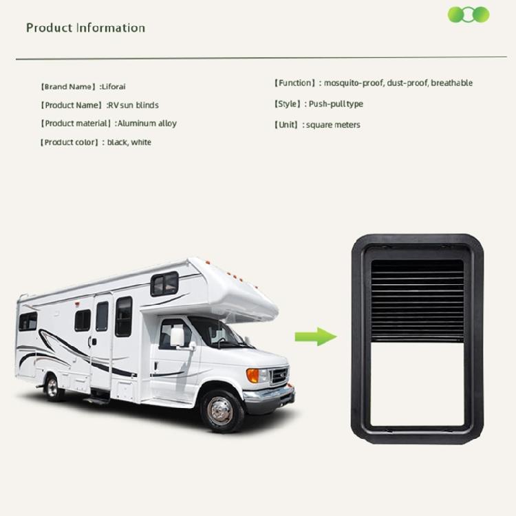 Privacy Shade Double Layer Sun Blocker Trailer Door Blind for Entry Door Window