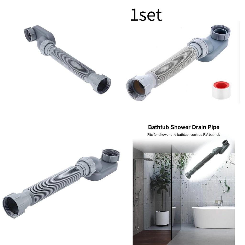 Shower And Bathtub Drain Pipe With Flexible Design For Bathroom Plumbing And Waste Removal