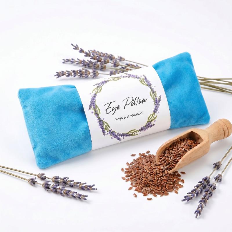 Aromatherapy Lavender Eye Pillow Hot Cold Compress for Dry Eyes Relief Sleep Aid for Meditation Yoga Home Use 1Pcs