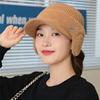 New Women Winter Hat Streetwear Faux Fur Warm Ponytail Cap Fashion Decorate Beanie Hat For Female Casual Earflap Knitted Hat