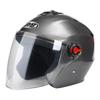 High Quality New DOT Certified ABS Half Face Motorcycle Helmet with Dual Visor and XL Size