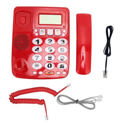 Corded Phone Dual Port Clear Sound Last Number Redial Mute Function Volume Adjustable Desktop