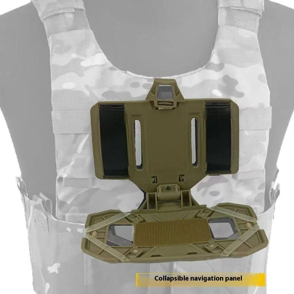NEW Tactical MOLLE Folded Navigation Board Mobile Phones Navigator Holder Vest Chest Bag Admin Panel Hunting Vest Accessories