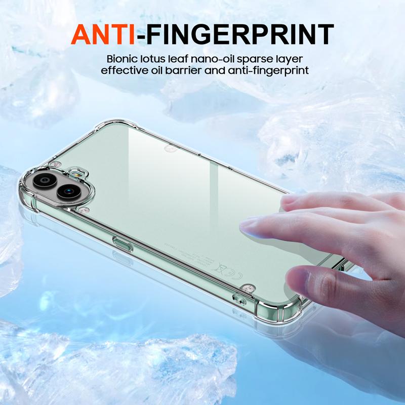 For Nothing CMF Phone 1 Case Airbag Corners Anti-Drop Clear TPU Phone Cover