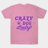 T Shirt Women Crazy Dog Lady Purple Harajuku Print Kawaii Tshirt Summer Short Sleeve Female T-Shirt Top Tee