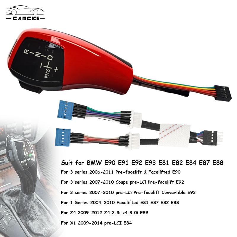 Gear Shift Knob Shifter Levers Retrofit Kits Car Accessories For BMW E90 E91/92/93/81/82/E84/87/88 E46 E60/61 E39 E38/53 Z4 X1 E90 Red