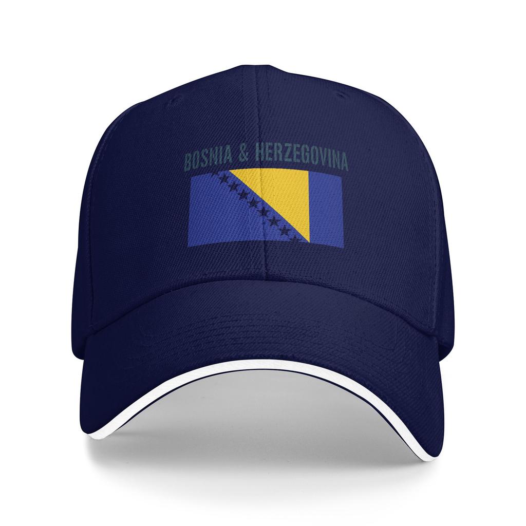 Spring Bosnia Flag Symbol Baseball Cap  Hunting Camping Fashion Print Sun Trucker Hat Unisex Adult High Quality Snapback Cap