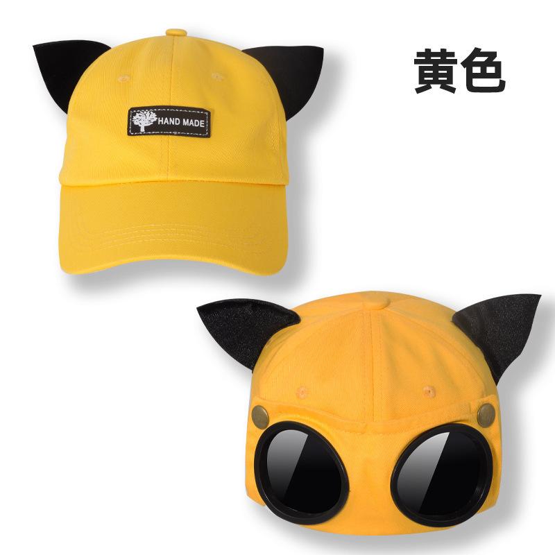 Fashion Pilot Hat Ins Korean Version Personality Glasses Baseball Cap Men Sunglasses Sunshade Spring Summer Versatile Hat