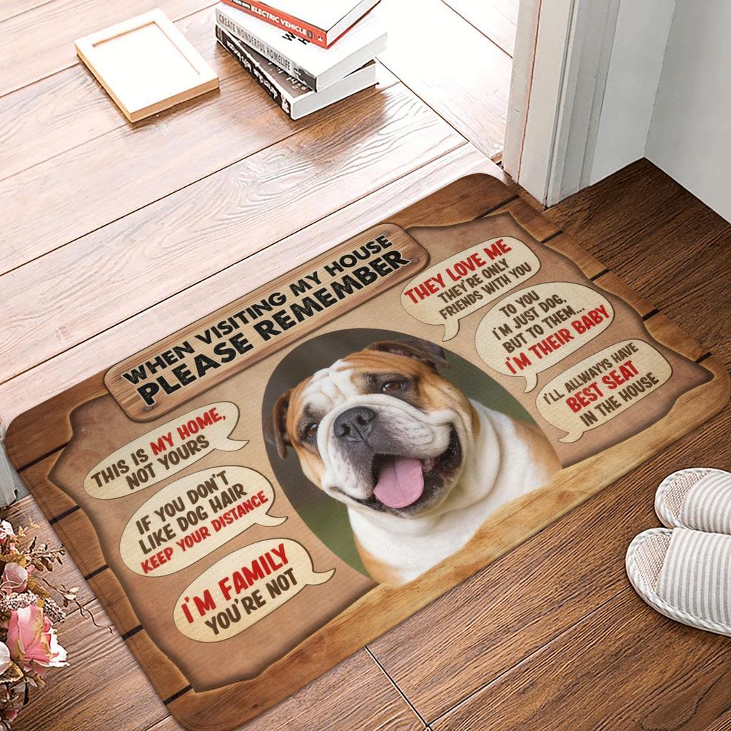 Quando Visitate la Mia Casa Ricordatevi Tappetino Zerbino Cane Jack Russell Terrier Antiscivolo Tappeto Bagno Cucina Soggiorno Tappeto
