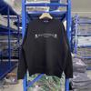 Felpa da uomo Oversize Streetwear Girocollo con Stampa di Lettere Teschio Misto Cotone Felpa con Cappuccio Casual Autunnale
