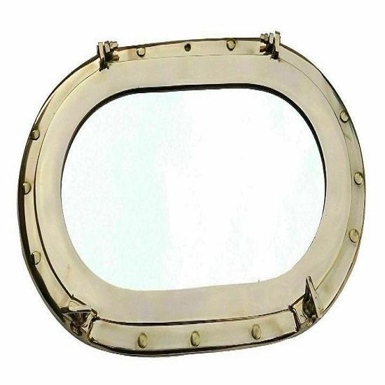 Nautisches Messing Boot Schiff Bullauge Fenster Wandspiegel Dekor Wohnkultur Geschenkartikel Heimbüro Dekor Geschenk