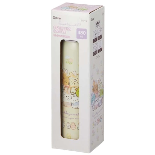 Skater Thermal/Cold Stainless Steel Mug Bottle 480ml One Touch Open Sumikkogurashi Rabbit Rice STOT5-A