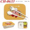 Anime Cartoon Kirby Printed Wheat Straw Lunch Box