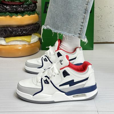 Summer Sports Shoes, Air Cushion Shoes, High Value, Handsome Thick-soled Casual Couple Models, White Shoes, Trendy Men and Women