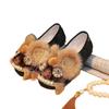 2025 Frühling Damen Handgefertigte Tigerkopfschuhe, Bequemer Ethno-Stil mit Weichsohle, Neue Chinesische Immaterielle Kulturerbe-Kollektion