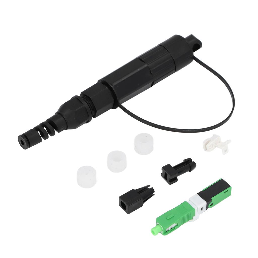 2 Set Fiber Optical Coupler Portable PEI Mini Fast SC Optic Fiber Connector for Data Center