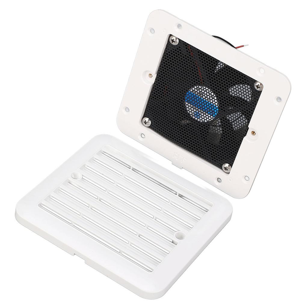 12V RV Side Vent Fan 5.51x5.12in Air Vent Ventilation Exhaust Fan for Motorhome Caravan Trailer Boat Marine Yacht