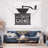 Boho Tapestry Vintage Coffee Grinder Wall Decor Aesthetic Room Hanging Home Decor Art Textile Throw Blanket
