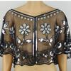 Sparkling Short Scarf Shawl With Glittering Sequined For Women And Girl Beach Event Evening Party Dressingup Accessory