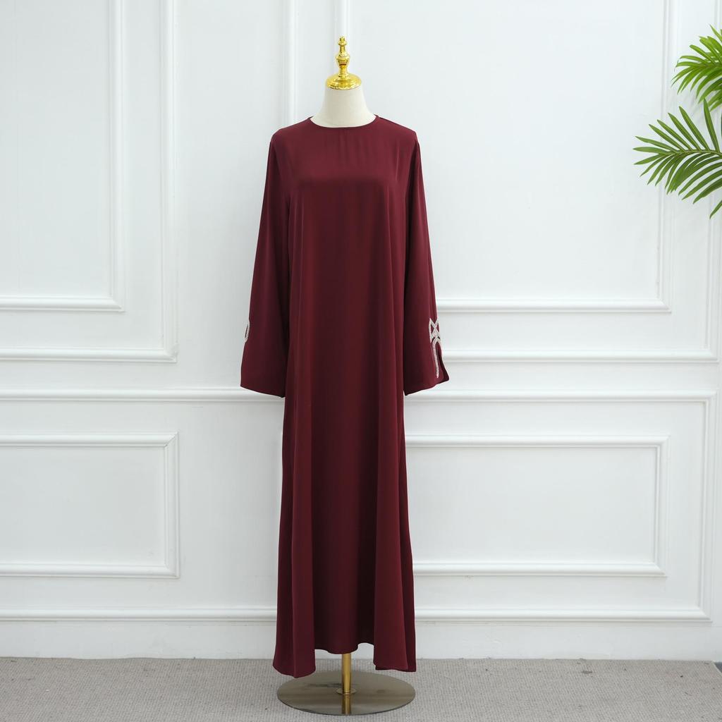 Loriya Dubai Luxury Beaded Sleeve Dress LR1086