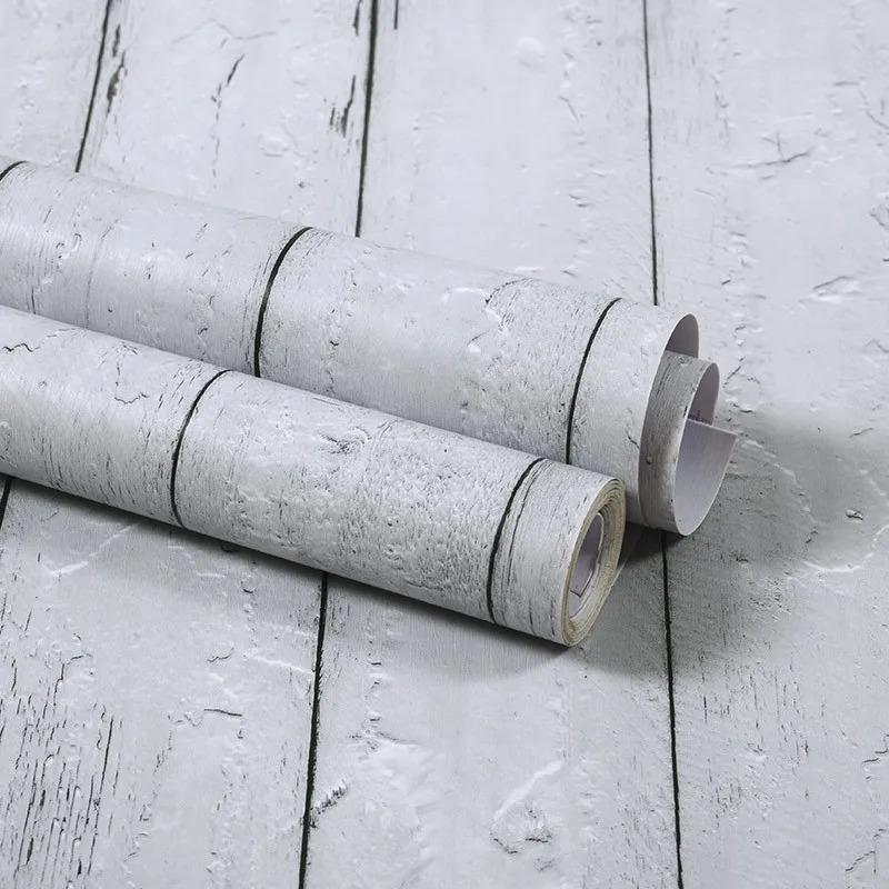 40cm Wood Grain Wall Sticker Wallpaper Self Adhesive DIY Wall Stickers Peel Waterproof Furniture Cabinet Renovation Sticker