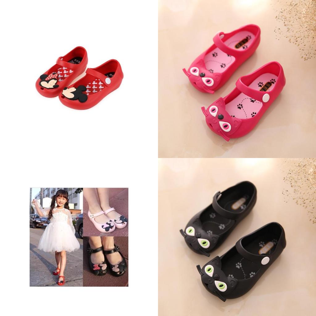 Lovely Kids Girls Cartoon Mickey Minnie Sandals Casual Summer Beach Jelly Shoes Kids' Clothing