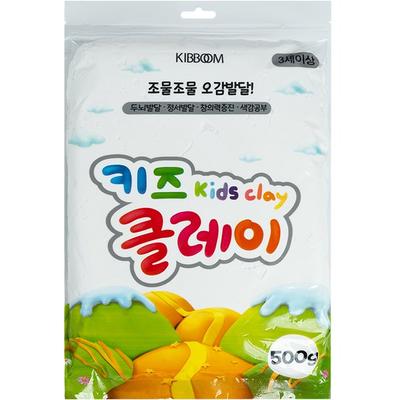 Kids Clay, White, 500g, Korean Toy Supplies