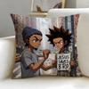 Classic Animated Series A Boondocks Cushion Cover Soft & Easy-Wash Pillow Case – Versatile for Couch, Bed, Travel and Office