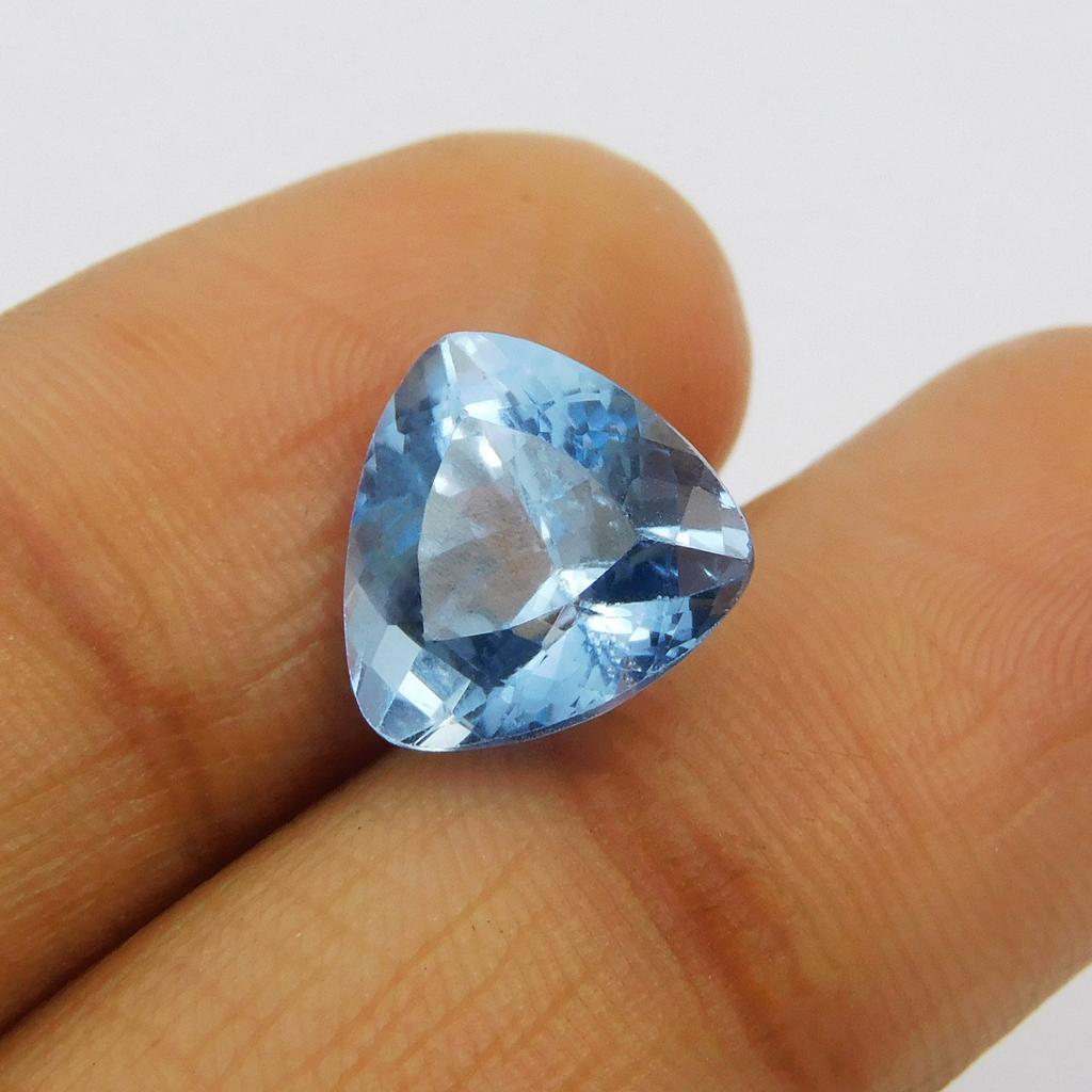 Sri Lanka Sapphire 4.90 Ct Trillion Shape Blue Natural CERTIFIED Loose Gemstone P-1147-S