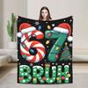 Dankbar für Sechs Sieben 6 7 Meme 67 Thanksgiving Truthahn Flanelldecken Winter Warm Weiche Überwurfdecke Schlafzimmer Bettüberwurf