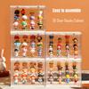 Clear Acrylic Blind Box Showcase Storage Display Stand Toys Dustproof Display Cabinet Toy Doll Anime Figure Organizer