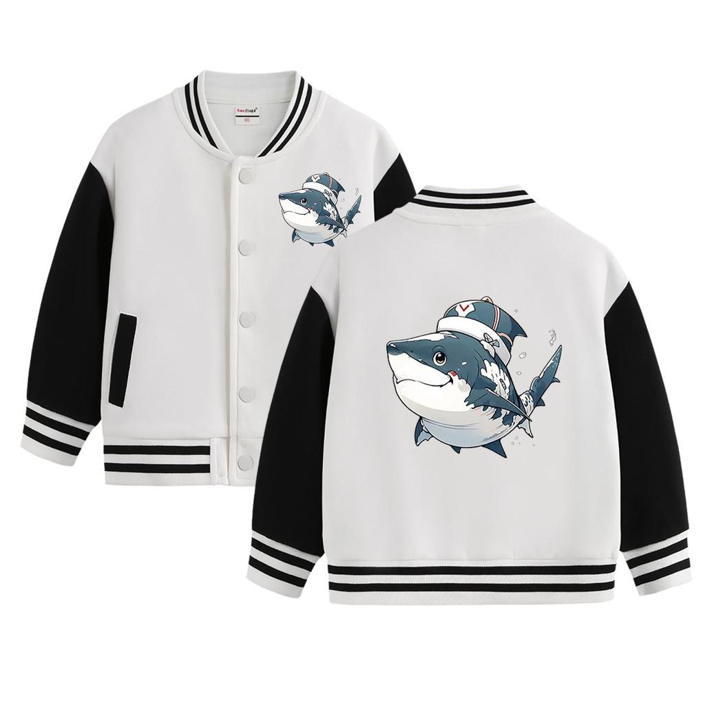 2025 Neuer Stil Jungen Fleece-gefütterte Baseballjacke für Herbst & Winter