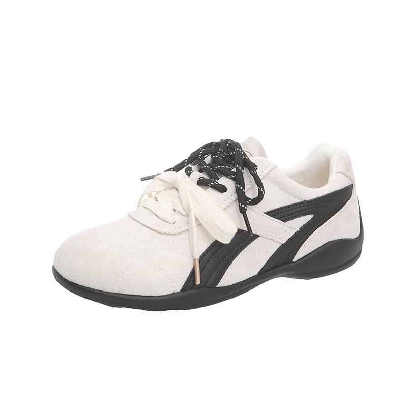 Retro Color Matching Forrest Gump Shoes Women's Summer 2025 New Fashion Versatile Sports Leisure Lightweight Lace-up German Training Shoes