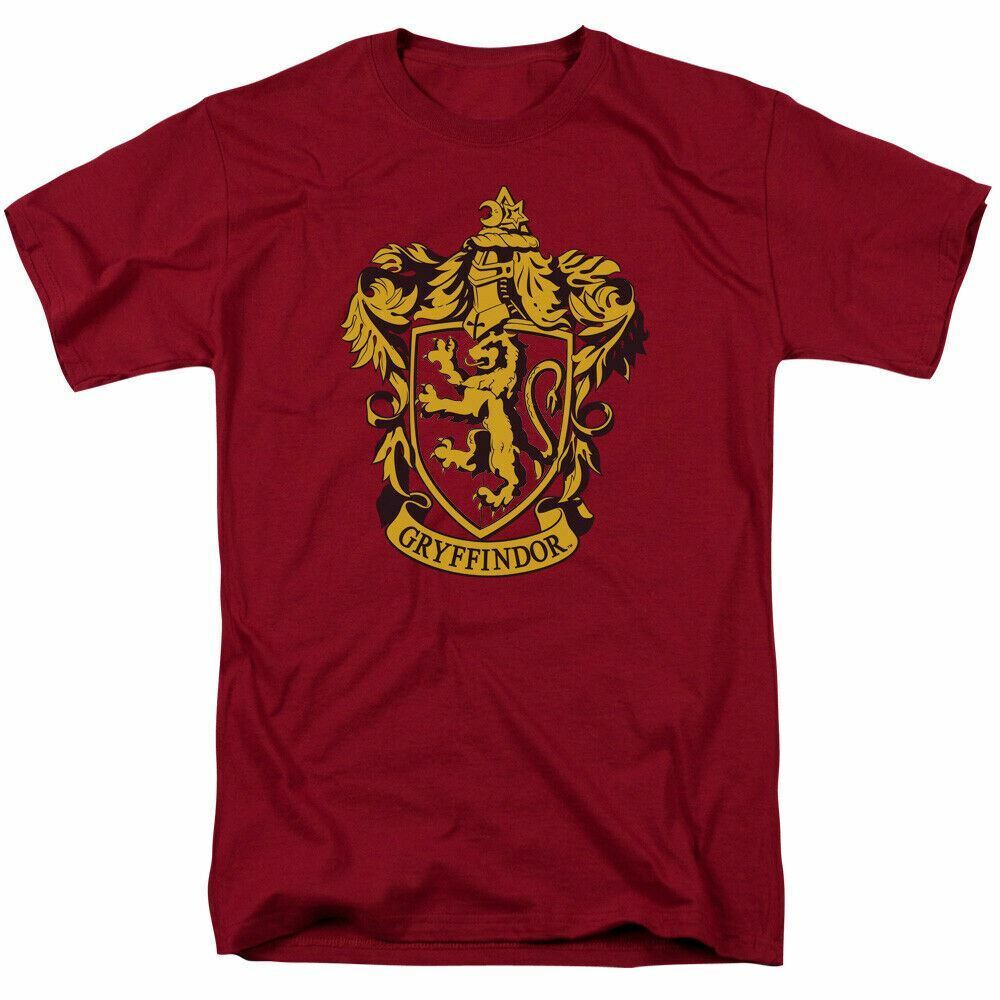 26 Harry Potter Gryffindor Crest T Shirt Mens Licensed Wizard Movie Cardinal Unisex T-Shirt L