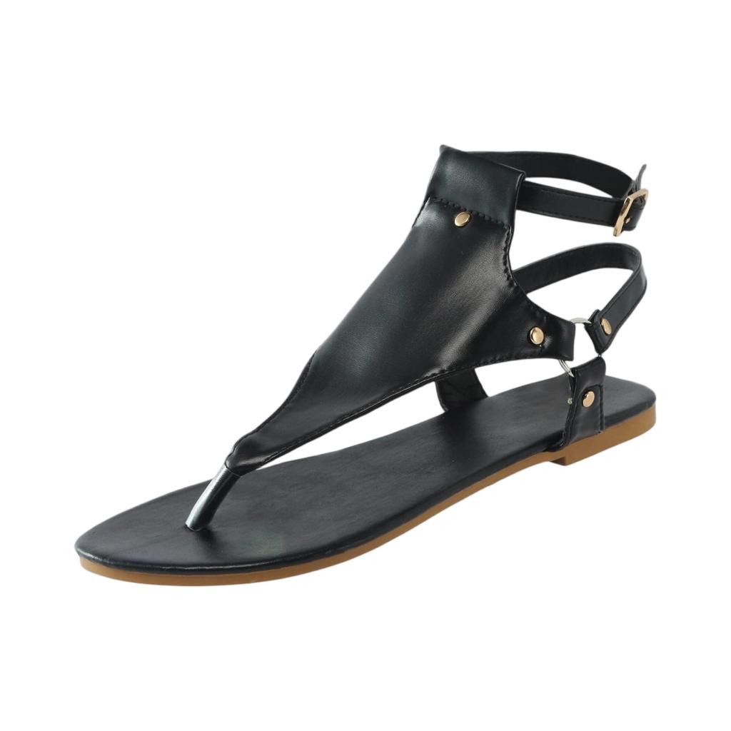 Summer Casual Flat Bottomed Lightweight and Comfortable Clip Toe Beach Sandals