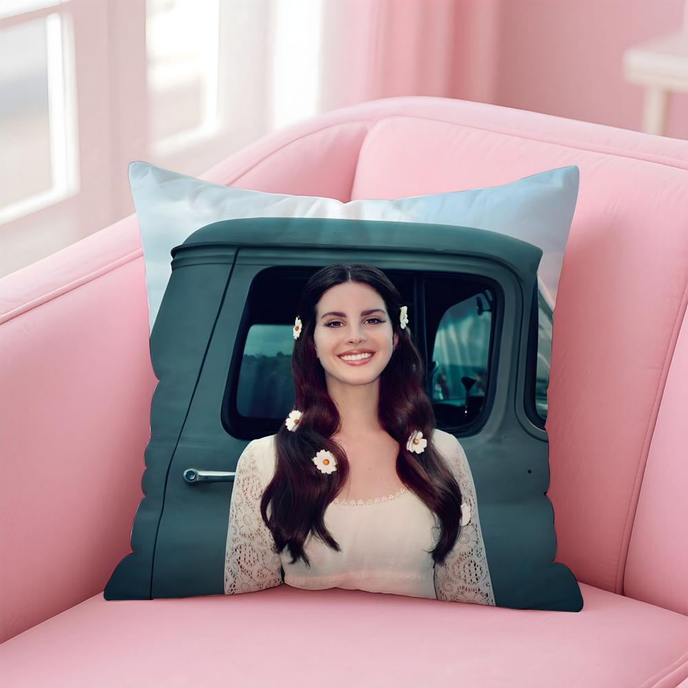 Singer Music Lana Del ReyR Cushion Cover Pillow Case Soft Skin Friendly Fabric  Concealed Zipper