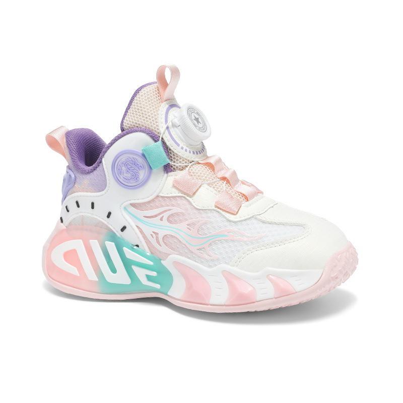 Neue atmungsaktive Netz-Sneaker für Mädchen – Perfekt zum Laufen, für Sport und rutschfeste, verschleißfeste Basketballschuhe.