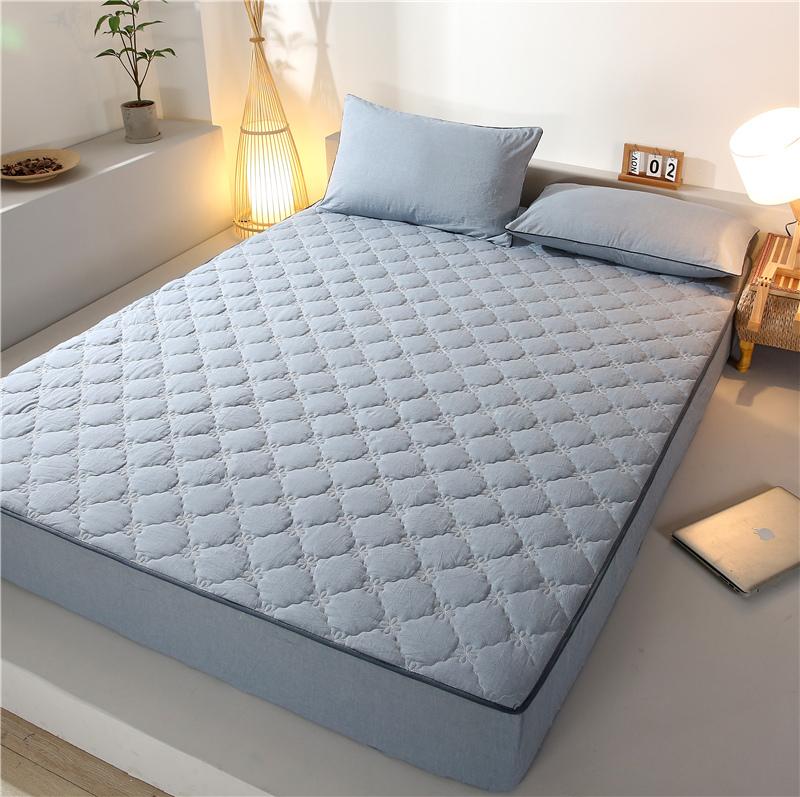 Star El Quality Mattress Cover – Top Layer Yarn-Dyed Washed Cotton,Soft, Breathable For Lasting Comfort,Hypoallergenic