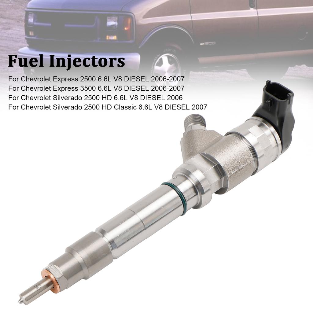 1PCS Fuel Injector 0445120042 Fit Chevy Fit GMC Duramax Hummer 6.6L 2006-2007