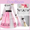 Costume Cosplay Anime Giapponese Morbido Tessuto di Velluto Outfit per Role Play Per Convention di Giochi Festa