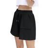 Damen-Shorts mit elastischer Taille, lässige Lagen-Shorts
