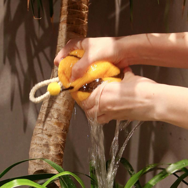 Coral Fleece Hand Towel Cute Cartoon Plush Lanyard Multi-Functional Absorbent Towels Wipe Handkerchief Rag Cleaning Cloth