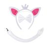 Foxes Costumes Set Foxes Ear Headbands Tail Nose Bowtie Tutu Skirt Animal Cosplay Costumes for Halloween Christmas Party