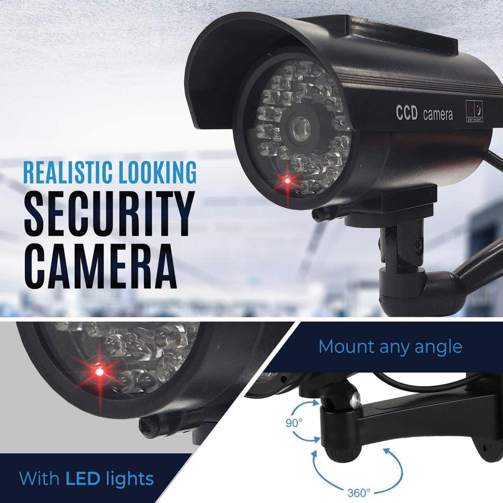 Solar-Powered Dummy Surveillance Camera Model