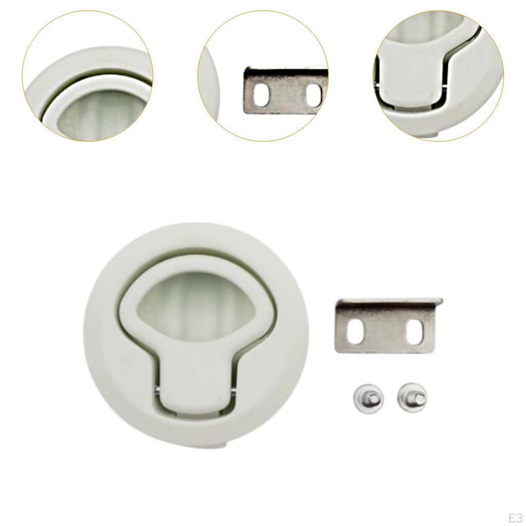 Cabinet Lock Pull Latch Locking Marine Boats Compact Hardware Versatile Accessories RV Round