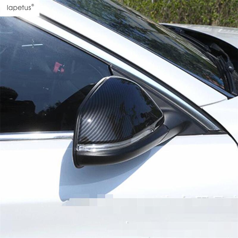 Rearview Mirror Cap Shell Protection Decoration Cover Trim Carbon Fiber Accessories For BMW X1 F48 2016 2017 2018