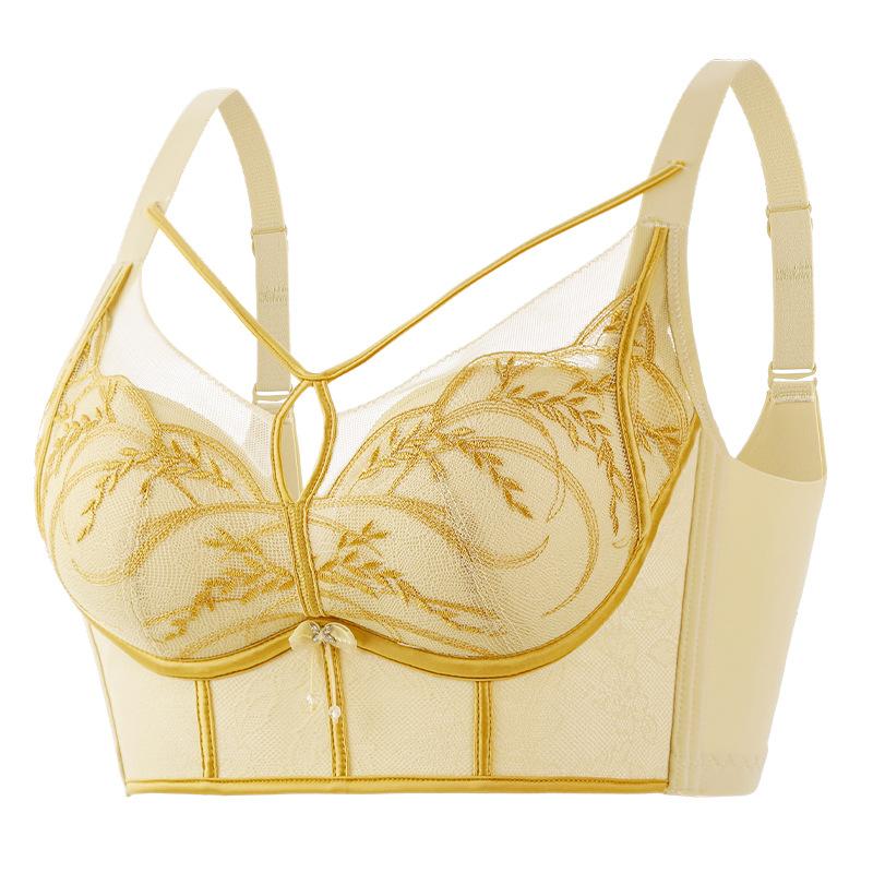 

Женское нижнее белье Бюстгальтер пуш-ап на косточках Регулируемый бюстгальтер Бюстгальтер с эффектом пуш-ап Бюстгальтер с поддержкой 40/90B жёлтый