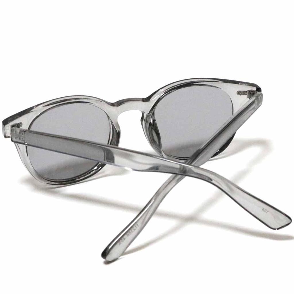 [FashionBerry] C Gray X L Smoke Sunglasses, Fashion Glasses, Men's & Women's, BostonWellington Style, 99% UV Protection, Lightweight, Thick Frame,