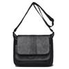 Women's Leather Crossbody Bag with Flap Closure Adjustable Strap Shoulder Bag for Daily