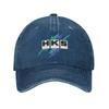 HKS Logo Cap In JDM Denim Fabric, Casual Baseball Cap, Adjustable Hat, Summer Baseball Caps